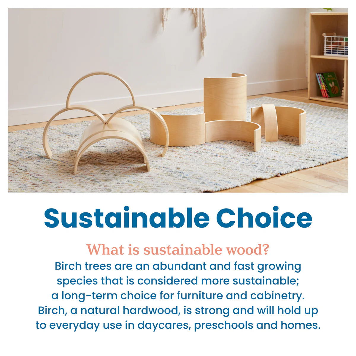 ECR4Kids Wooden Tunnels and Arches 10 Piece Set 木製隧道和拱門10件套