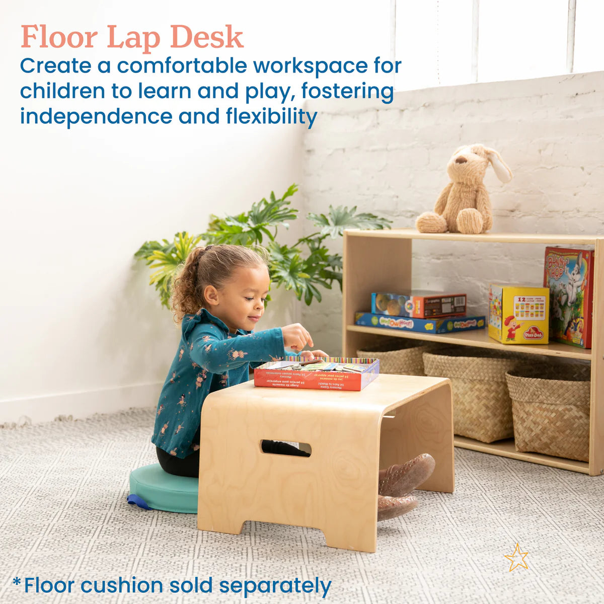 ECR4Kids Bentwood Lap Desk 彎木膝上桌