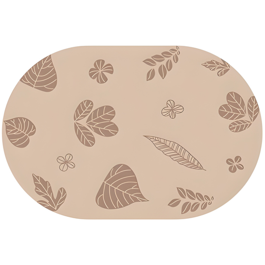 Kindergarten Carpet Nature Brown Oval