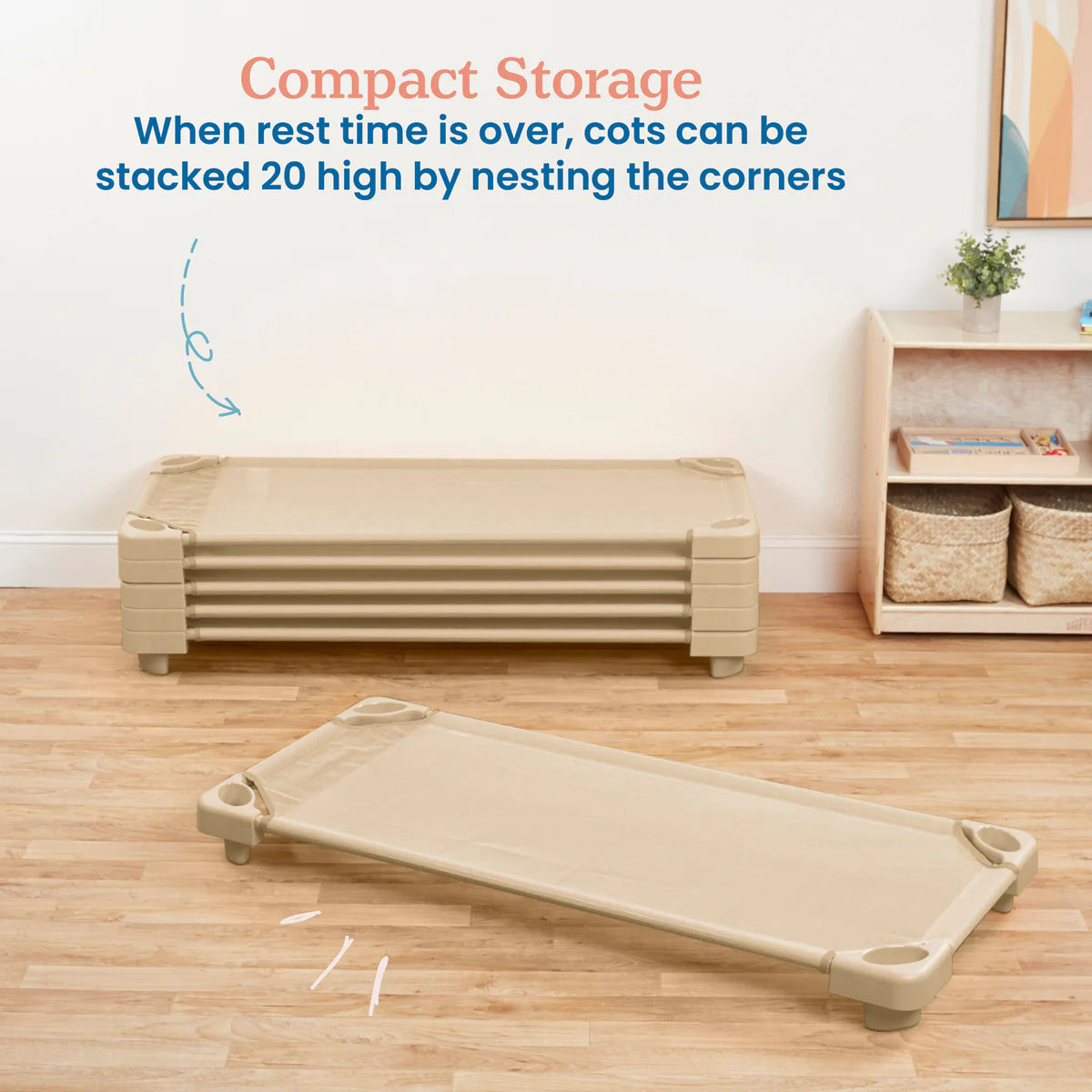 ECR4Kids Stackable Kiddie Cot 可堆疊幼兒床