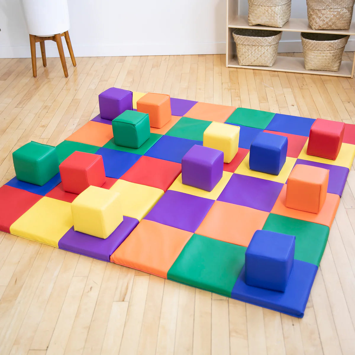 Softzone Patchwork Toddler Building Blocks 幼兒立方軟體積木