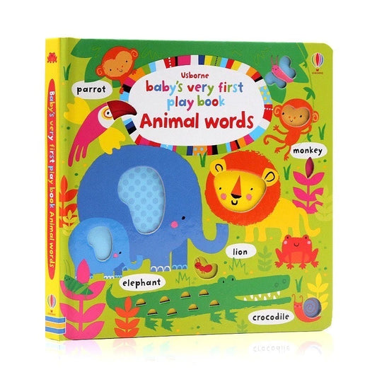 Usborne Animal Words Baby's Very First Word Play Book 幼兒動物生詞玩樂書