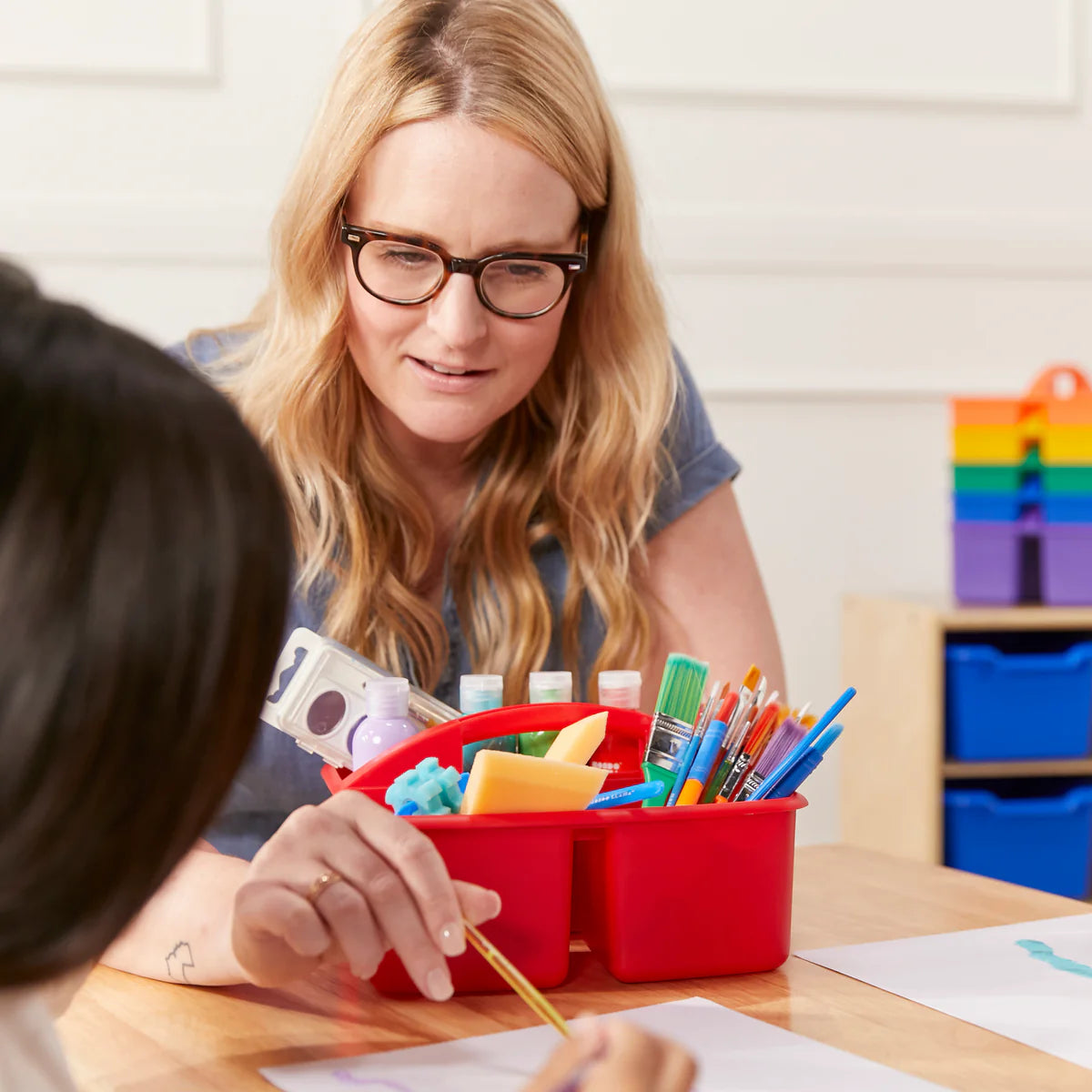 3-Compartment Storage Caddy, Small, Supply Organizer  三隔間儲物箱，小型用品整理器